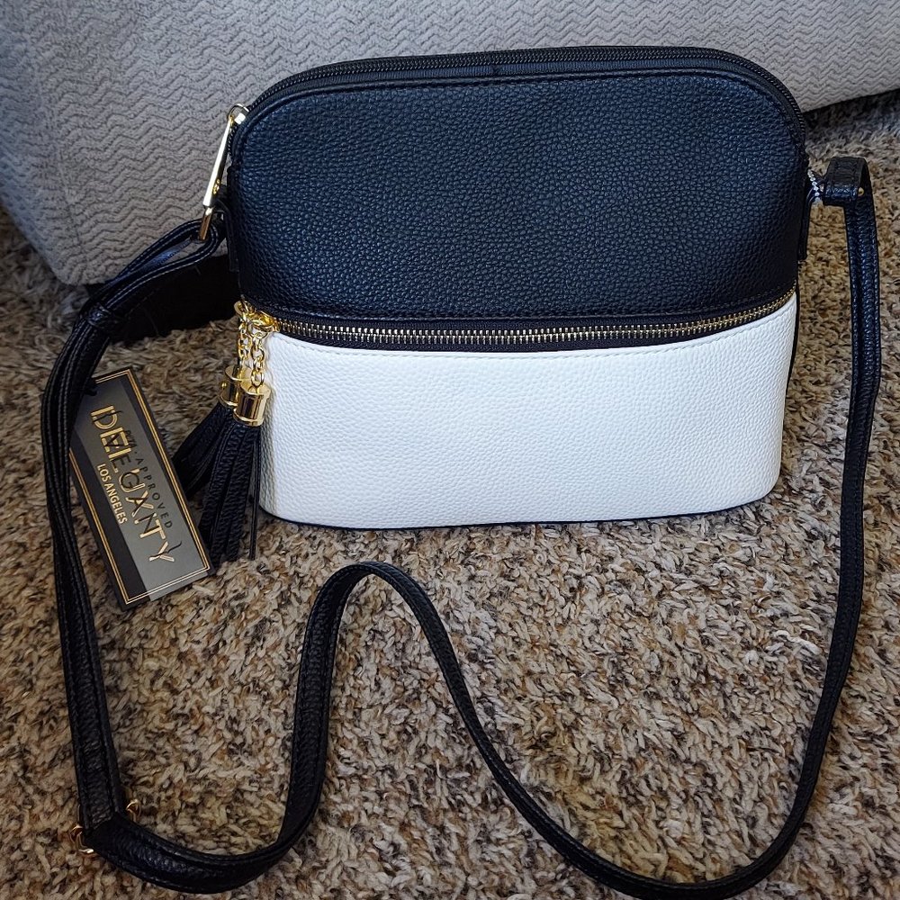 Black and White Crossbody
